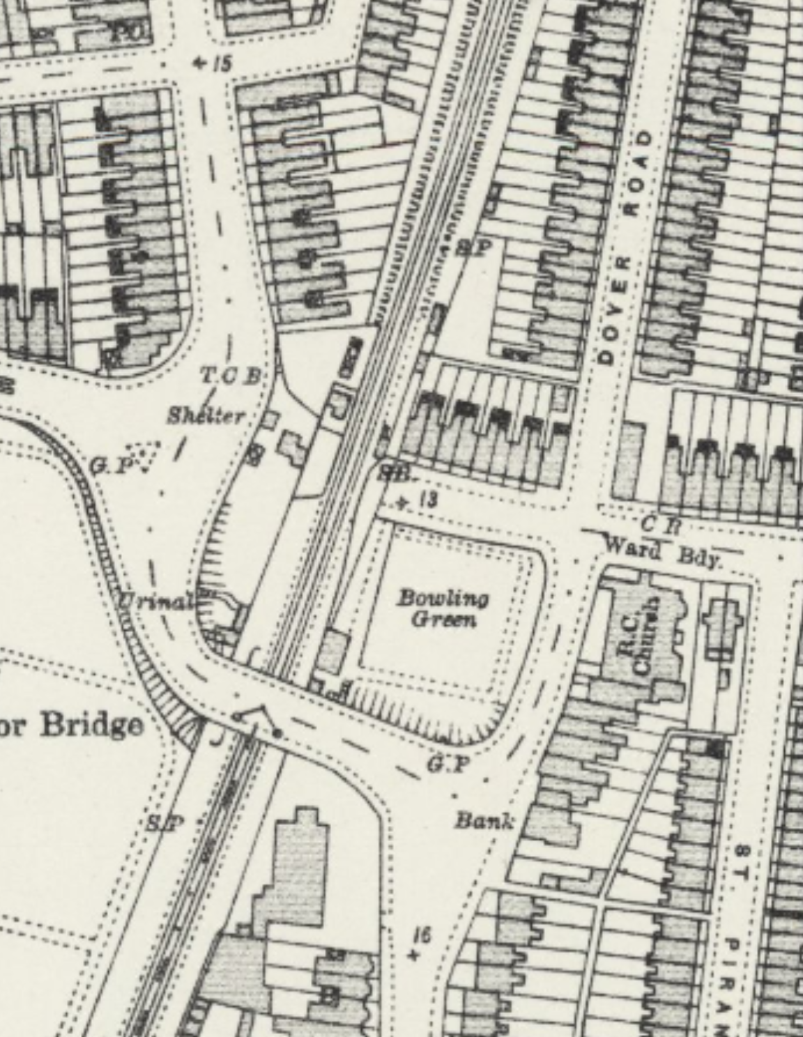 Ordnance Survey map of Baffins, published 1933