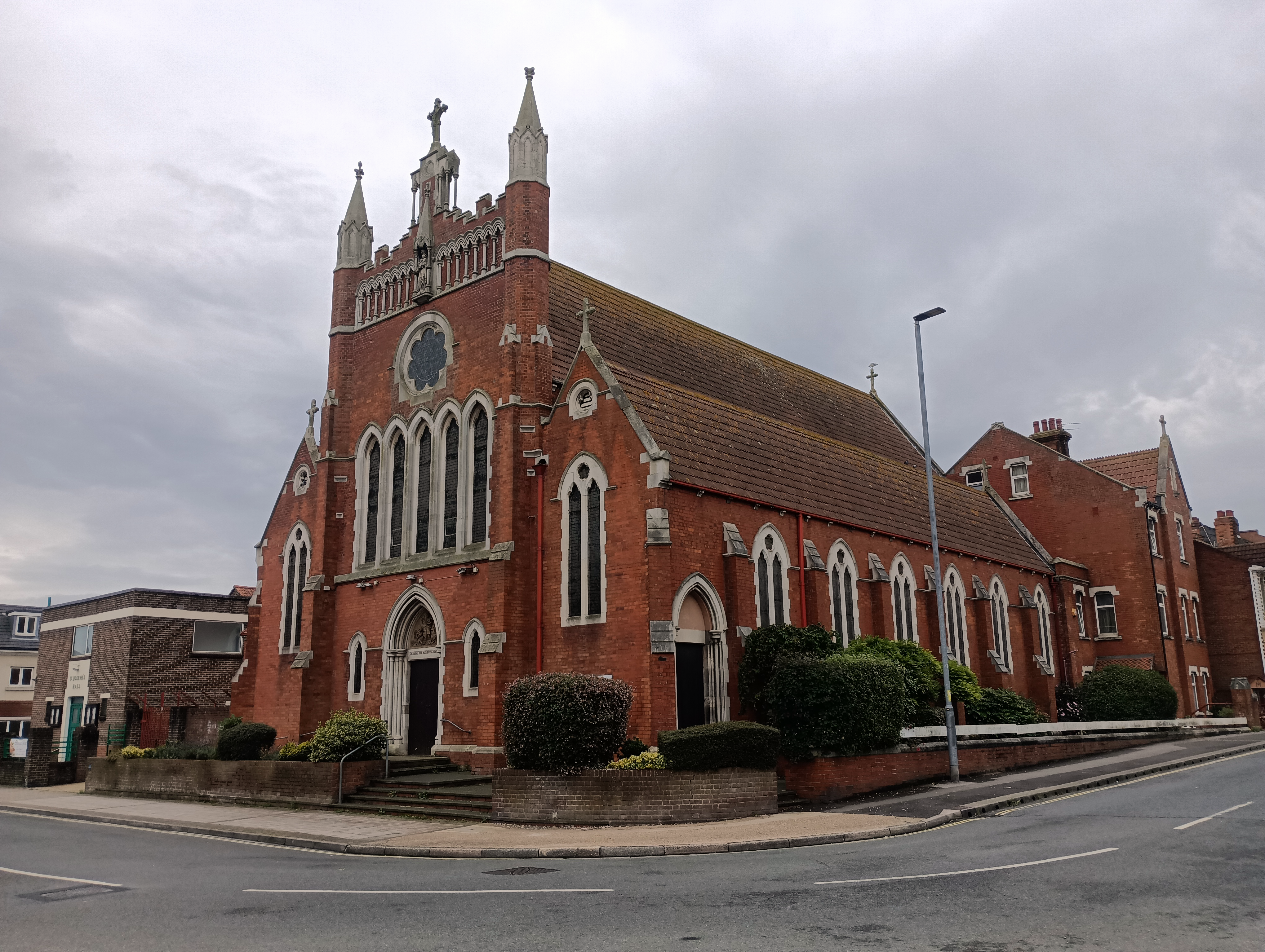 Church hall, Church, and presbytery, September 2024