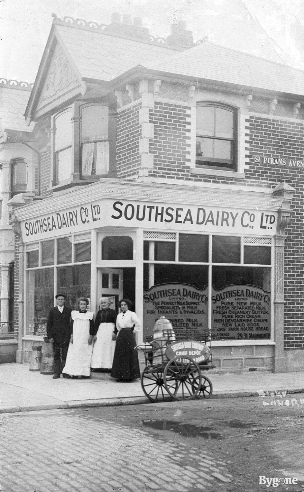 Southsea Dairy Co, corner of Tangier Road and Saint Pirans Avenue, circa 1910